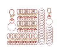 Giwnhvx Lot de 120 crochets à clips de bricolage, anneaux fendus en acier inoxydable