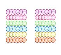 Giwnhvx Lot de 120 disques en plastique de 24 mm, disques d'expansion, anneaux de classeur en forme de cœur, trou de champignon pour bricolage