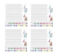 Giwnhvx Lot de 120 espaces vides de sublimation en vrac, avec pompons, cercle,