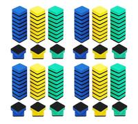 Giwnhvx Lot de 120 gommes magnétiques lavables et réutilisables pour tableau blanc pour nettoyer les marqueurs effaçables à sec