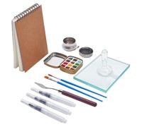 Giwnhvx Lot de 13 outils pour réaliser de la peinture Ad, avec cahier à croquis pour peinture ad pour peinture DIY