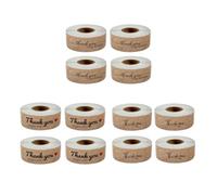 Giwnhvx Lot de 1440 autocollants « Thank You » - Rouleau d'étiquettes de remerciement pour enveloppe, magasin de détail - 75 x 25 mm