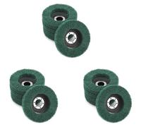 Giwnhvx Lot de 15 disques de polissage à lamelles en fibre de nylon pour meuleuse d'angle
