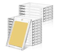 Giwnhvx Lot de 15 porte-cartes magnétiques de 100 pt pour cartes à collectionner, porte-cartes magnétiques pour cartes de baseball, football, hockey
