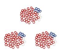 Giwnhvx Lot de 150 anneaux en silicone pour ciseaux et accessoires de coiffure Couleurs mélangées
