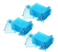 Giwnhvx Lot de 150 pochettes cadeaux en organza avec cordon de serrage pour mariage, fête, 10,2 x 15,2 cm