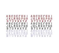 Giwnhvx Lot de 156 écussons à repasser en forme de lettres de l'alphabet de A à Z pour chapeaux, chemises, chaussures, jeans