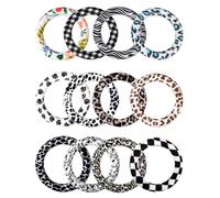Giwnhvx Lot de 16 anneaux toriques en silicone avec 2 trous, 65 mm pour pendentif, porte-clés