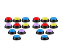 Giwnhvx Lot de 16 boutons de réponse/buzzer pour répondre/buzzer/émission de jeu/émission d'émission/buzzer - Pour salle de classe - Pour équipe de Noël