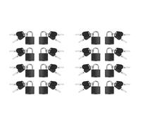 Giwnhvx Lot de 16 cadenas avec clé pour bagages, salle de sport, serrure, mini cadenas coloré pour l'école en plein air, maison B