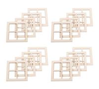 Giwnhvx Lot de 16 cadres de fenêtre miniatures à l'échelle 1:1 pour meubles de maison de poupée