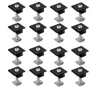 Giwnhvx Lot de 16 colliers de serrage centraux de 30 mm en forme de T photovoltaïque réglable pour panneau solaire