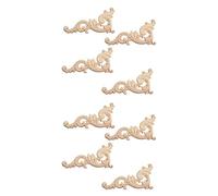 Giwnhvx Lot de 16 décorations en bois faites à la main pour armoire, meubles, coin 15 x 7,5 cm