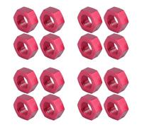Giwnhvx Lot de 16 écrous hexagonaux M10 en métal M10XP1.0 NT002 pour JLB Racing Cheetah 11101 21101 J3 Vitesse 1/10 RC Pièces de mise à niveau de voiture