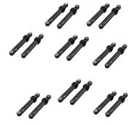Giwnhvx Lot de 16 pièces 100 N pour machine à laver et machine à laver, chargement frontal, coque en plastique noir, accessoires ménagers