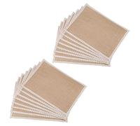 Giwnhvx Lot de 16 sets de table en dentelle, ensemble de décorations naturelles pour mariage