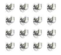 Giwnhvx Lot de 16 supports de placard en acier inoxydable en forme de U pour tringle de douche