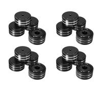 Giwnhvx Lot de 16 supports d'isolation en aluminium pour haut-parleur Hi-Fi AMP Noir 40 x 20 mm