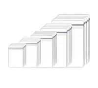 Giwnhvx Lot de 160 paquets en PVC transparent pour bijoux, antioxydant, avec fermeture éclair, sacs en plastique anti-oxydant, pour l'emballage de bijoux, anneaux, boucles d'oreilles