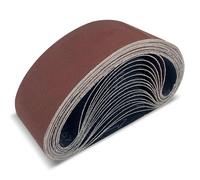 Giwnhvx Lot de 18 bandes abrasives multifonctions 7,6 x 61 cm - Matériau en oxyde d'aluminium pour une performance puissante