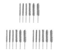 Giwnhvx Lot de 18 brosses métalliques pour perceuse, petites brosses métalliques en acier inoxydable de différentes tailles, pour le nettoyage et le nettoyage