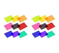 Giwnhvx Lot de 18 filtres en gel pour correction de la lumière - Pour film, vidéo, photo, scène (multicolore)