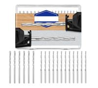 Giwnhvx Lot de 18 forets à bois pour cloison sèche 1/8" en acier rapide M2
