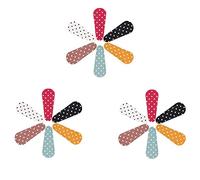 Giwnhvx Lot de 18 paires de ciseaux de broderie à pois - Housse de protection en cuir pour ciseaux