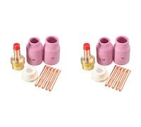 Giwnhvx Lot de 18 torches de soudage TIG - Grande lentille à gaz longue et tasse en alumine pour WP17 WP18 WP26 TIG - Kit d'accessoires