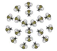 Giwnhvx Lot de 180 écussons brodés en forme d'abeille, à repasser ou à coudre pour vêtements