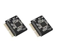 Giwnhvx Lot de 2 adaptateurs de carte SD vers IDE, convertisseur de carte mémoire SDHC/SDXC pour ordinateur portable HDD 44 broches mâles