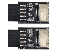 Giwnhvx Lot de 2 adaptateurs USB 2.0 à 9 broches vers connecteur avant de type C A-KEY USB3.2 Type E
