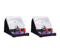 Giwnhvx Lot de 2 ampèremètres analogiques de type pointeur électrique ampèremètre testeur sensible ampérémètre microammètre galvanomètre