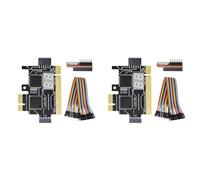 Giwnhvx Lot de 2 analyseurs LPC Carte de débogage PCI PCI-E Post Test Carte mère Carte de diagnostic J04