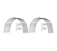 Giwnhvx Lot de 2 arceaux de serre de jardin pliables en fibre pour serre de jardin