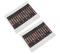 Giwnhvx Lot de 2 autocollants pour apprendre à jouer avec une note pour le peigne de touche Convient pour guitare électrique, guitare acoustique