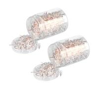 Giwnhvx Lot de 2 boîtes de roses transparentes en forme de clous en liège, punaises de dessin en plastique, clous, cartes, 300 boîtes.