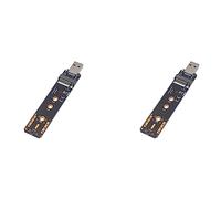 Giwnhvx Lot de 2 boîtiers de disque dur USB 3.2 GEN2 10 Gbit/s vers protocole NVME M.2 vers un port Realtek RTL9210 Ouverture de carte