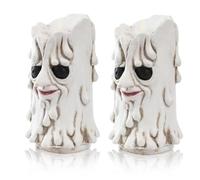 Giwnhvx Lot de 2 bougies sans flamme pour Halloween - Décoration d'intérieur et d'extérieur