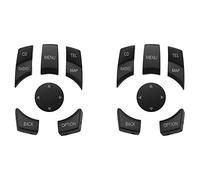Giwnhvx Lot de 2 boutons de menu multimédia CIC IDrive pour X1 X5 X6 E-Series E87 E90 E91 E92 E60 E84 E70 E71 E72