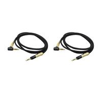 Giwnhvx Lot de 2 câbles audio de rechange pour casque audio HD518 HD558 HD598 HD595 HD559 HD569 HD579 HD599 (sans microphone)