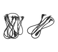 Giwnhvx Lot de 2 câbles de faisceau de chaîne en cuivre pour effets de guitare, répartiteur, adaptateur d'alimentation et 6 voies