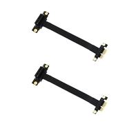 Giwnhvx Lot de 2 câbles d'extension PCIE PCI Riser PCI-E Express pour carte mère 20 cm