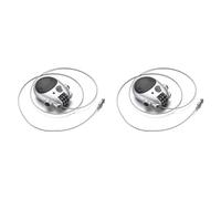 Giwnhvx Lot de 2 cadenas à combinaison pour vélo - 76,2 cm - Argenté