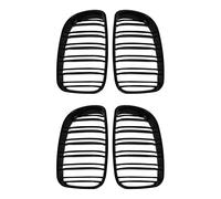 Giwnhvx Lot de 2 calandres avant à double lamelles noires brillantes pour E81 E87 E82 E88 120I 128I 130I 135I sélectionné 2007-2011