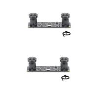 Giwnhvx Lot de 2 caméras synchrones 3D stéréo VR USB 3840 x 1080p 4 MP 60 fps Mini module de caméra USB avec objectif grand angle de 130 degrés