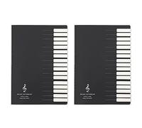 Giwnhvx Lot de 2 carnets de notes de musique à cinq lignes