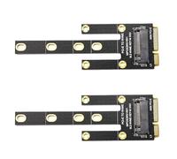Giwnhvx Lot de 2 cartes d'extension MPCIE vers KEY-M avec fente d'extension MINIPCI-E vers NVME M2 - Interface Wi-Fi vers disque M.2