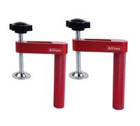 Giwnhvx Lot de 2 colliers de serrage pour trou de chien - Pour banc de travail du bois - En alliage d'aluminium - Clip fixe - 20 mm