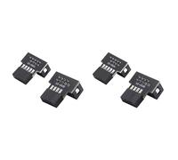 Giwnhvx Lot de 2 connecteurs vers le bas et vers le haut coudés à 90 degrés mâle vers femelle USB 2.0 10 broches 9 broches pour adaptateur d'extension de carte mère